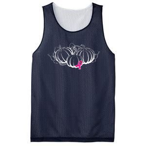 Breast Cancer Ribbon Pumpkin Fall Mesh Reversible Basketball Jersey Tank