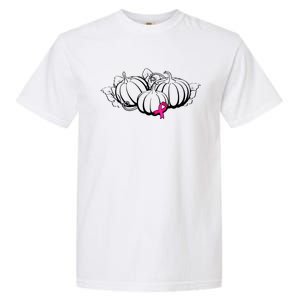 Breast Cancer Ribbon Pumpkin Fall Garment-Dyed Heavyweight T-Shirt