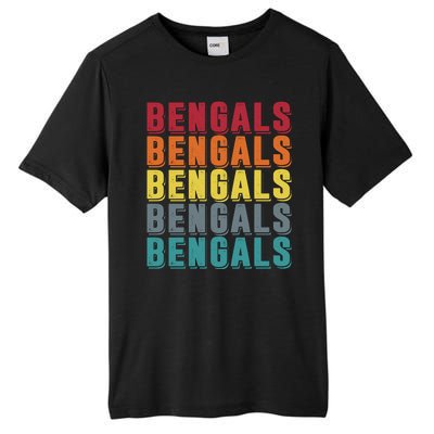 Bengals Colorful Retro Tall Fusion ChromaSoft Performance T-Shirt