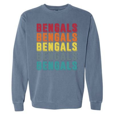 Bengals Colorful Retro Garment-Dyed Sweatshirt