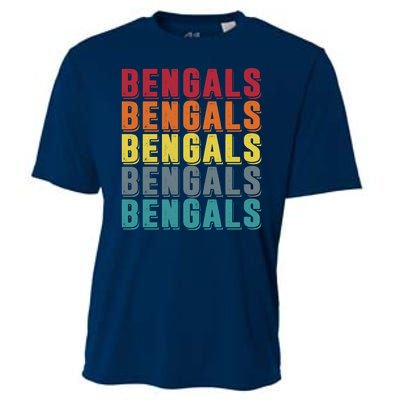 Bengals Colorful Retro Cooling Performance Crew T-Shirt