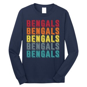 Bengals Colorful Retro Long Sleeve Shirt