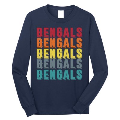 Bengals Colorful Retro Long Sleeve Shirt