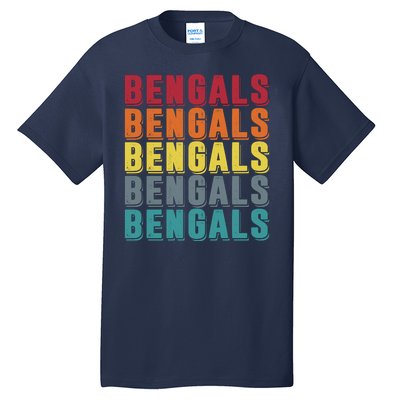 Bengals Colorful Retro Tall T-Shirt