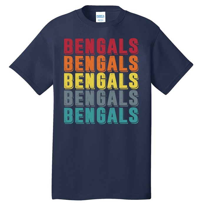 Bengals Colorful Retro Tall T-Shirt