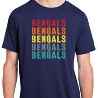 Bengals Colorful Retro Adult ChromaSoft Performance T-Shirt