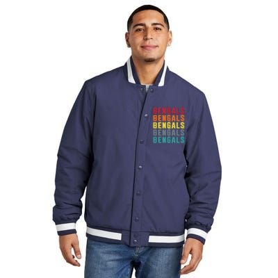 Bengals Colorful Retro Insulated Varsity Jacket