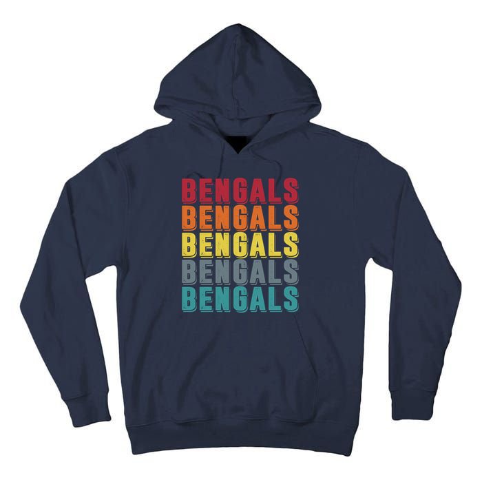 Bengals Colorful Retro Tall Hoodie