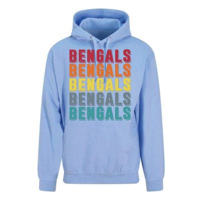 Bengals Colorful Retro Unisex Surf Hoodie