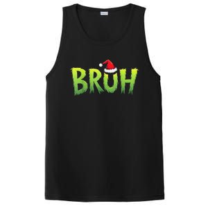 Bruh Christmas Red Plaid Xmas Pajama PosiCharge Competitor Tank