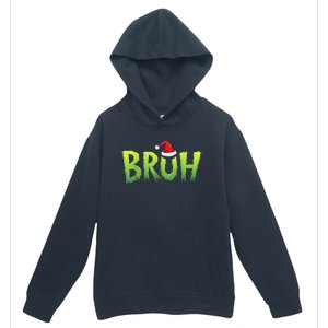 Bruh Christmas Red Plaid Xmas Pajama Urban Pullover Hoodie