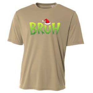 Bruh Christmas Red Plaid Xmas Pajama Cooling Performance Crew T-Shirt