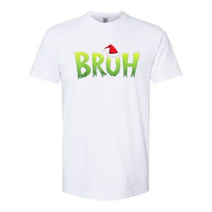 Bruh Christmas Red Plaid Xmas Pajama Softstyle CVC T-Shirt