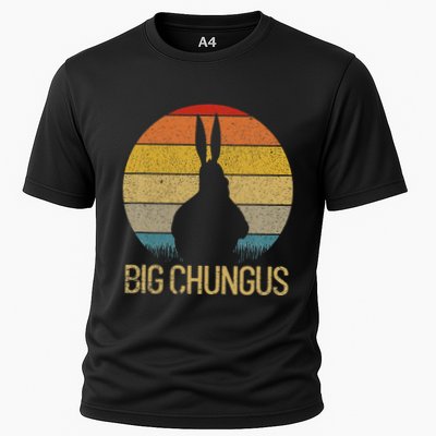 Big Chungus Retro Sunset Vintage Dank Meme Big Chungus Performance Shirt