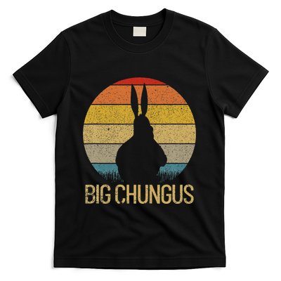 Big Chungus Retro Sunset Vintage Dank Meme Big Chungus T-Shirt