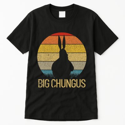 Big Chungus Retro Sunset Vintage Dank Meme Big Chungus Tall T-Shirt
