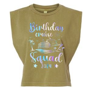 Birthday Cruise Squad 2024 Cruising Party Cruise Birthday  Garment-Dyed Women's Muscle Tee