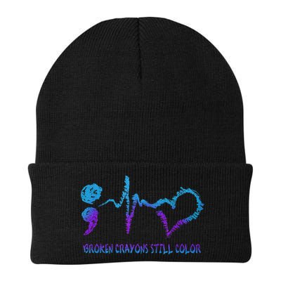 Broken Crayons Still Color Suicide Prevention Awareness Beanie