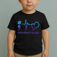 Broken Crayons Still Color Suicide Prevention Awareness Toddler T-Shirt