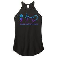 Broken Crayons Still Color Suicide Prevention Awareness Women's Perfect Tri Rocker Tank