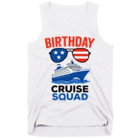 Birthday Cruise Squad USA America Tank Top