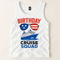 Birthday Cruise Squad USA America Tank Top