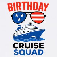 Birthday Cruise Squad USA America Tank Top