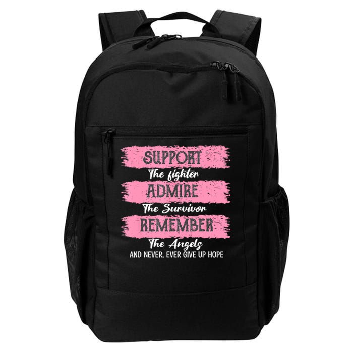 Breast Cancer Support Admire Honor Breast Cancer Awareness Daily Commute Backpack