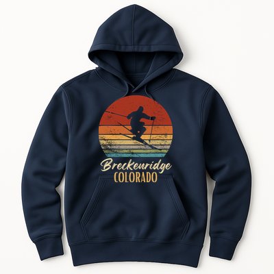 Breckenridge Colorado Skiing Vintage Mountain Ski Vacation Hoodie