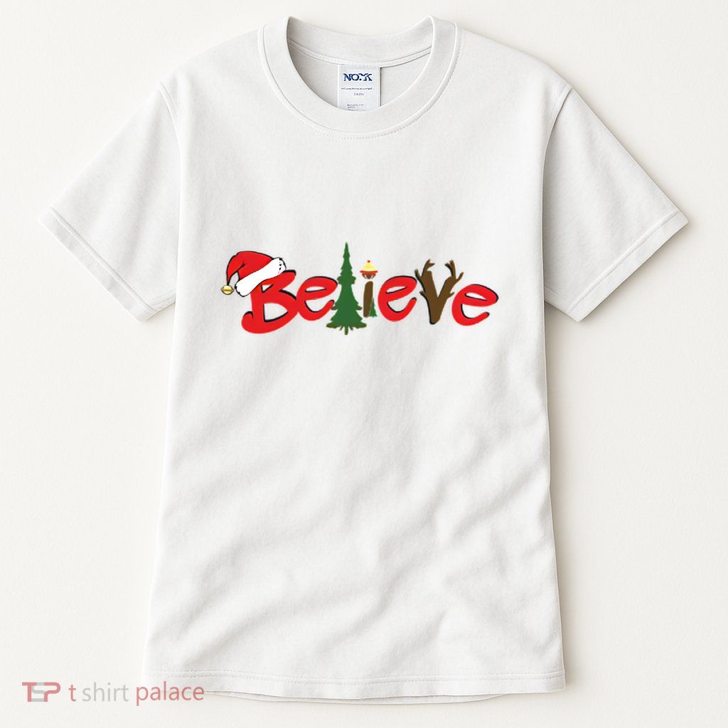 Believe Christmas Santa Tall T-Shirt