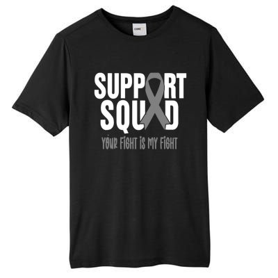 Brain Cancer Support Squad Brain Cancer Awareness Gift Tall Fusion ChromaSoft Performance T-Shirt