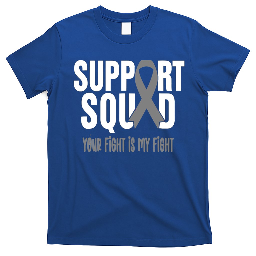 Brain Cancer Support Squad Brain Cancer Awareness Gift T-Shirt