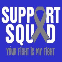 Brain Cancer Support Squad Brain Cancer Awareness Gift Button