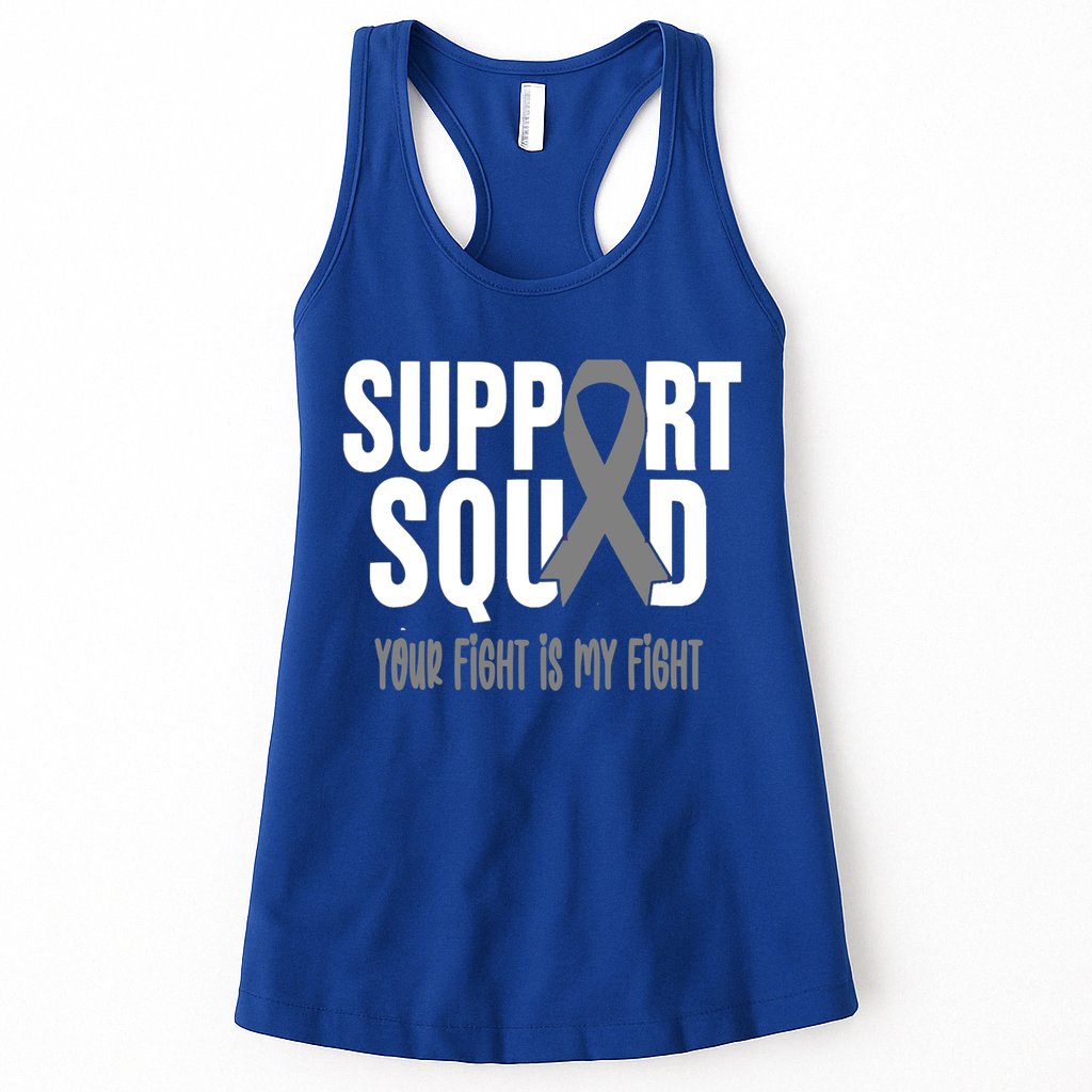 Brain Cancer Support Squad Brain Cancer Awareness Gift Womens Tank Top