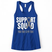 Brain Cancer Support Squad Brain Cancer Awareness Gift Womens Tank Top