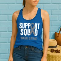 Brain Cancer Support Squad Brain Cancer Awareness Gift Womens Tank Top