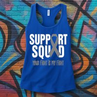 Brain Cancer Support Squad Brain Cancer Awareness Gift Womens Tank Top