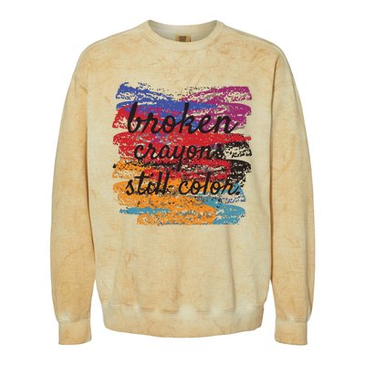 Broken Crayons Still Broken Crayons Still Colorblast Crewneck Sweatshirt