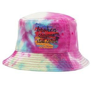 Broken Crayons Still Broken Crayons Still Tie-Dyed Bucket Hat