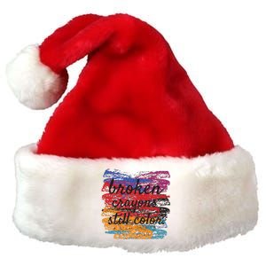 Broken Crayons Still Broken Crayons Still Premium Christmas Santa Hat