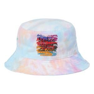 Broken Crayons Still Broken Crayons Still Tie Dye Newport Bucket Hat