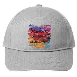 Broken Crayons Still Broken Crayons Still 7-Panel Snapback Hat