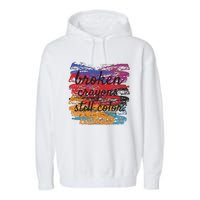 Broken Crayons Still Broken Crayons Still Garment-Dyed Fleece Hoodie