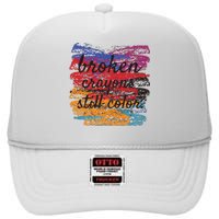 Broken Crayons Still Broken Crayons Still High Crown Mesh Back Trucker Hat