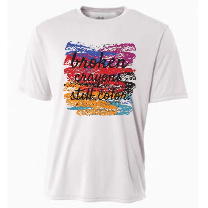 Broken Crayons Still Broken Crayons Still Cooling Performance Crew T-Shirt