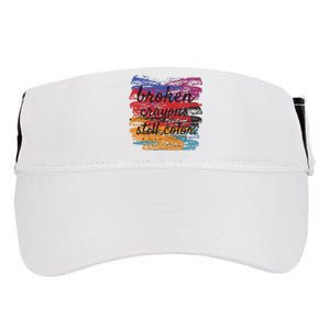 Broken Crayons Still Broken Crayons Still Adult Drive Performance Visor