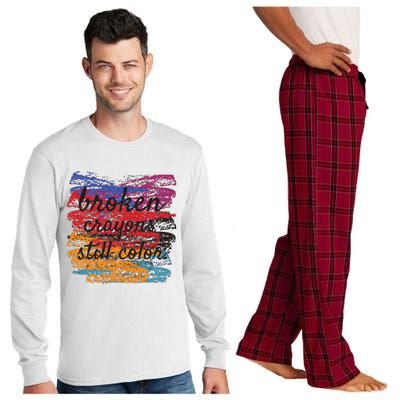 Broken Crayons Still Broken Crayons Still Long Sleeve Pajama Set