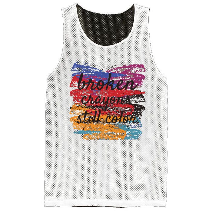 Broken Crayons Still Broken Crayons Still Mesh Reversible Basketball Jersey Tank