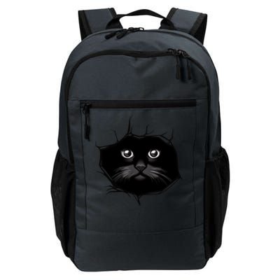 Black Cat Stares At You Cat Eyes Daily Commute Backpack