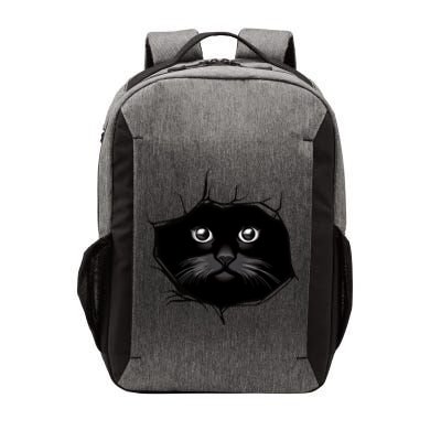 Black Cat Stares At You Cat Eyes Vector Backpack